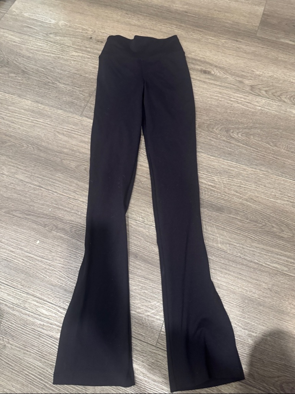 Black Kids Flared Dance Leggings